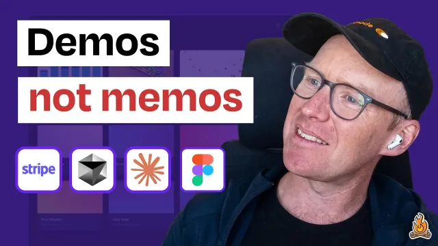 Owen Williams presenting Protodash and the demos-not-memos approach